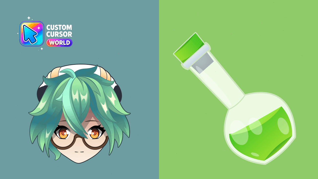 Прев'ю курсор-паку: Custom Anemo Cursor Pack for Genshin Impact