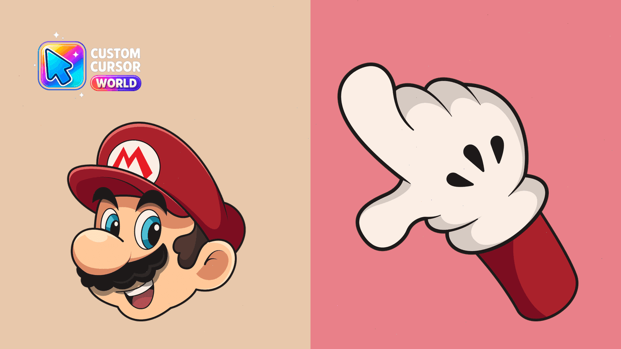 Прев'ю курсор-паку: Custom Mario Cursor Pack for Chrome & Edge