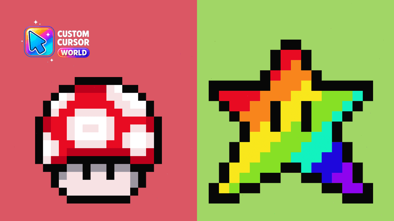 Прев'ю курсор-паку: Super Mario Cursor Pack for Chrome & Edge