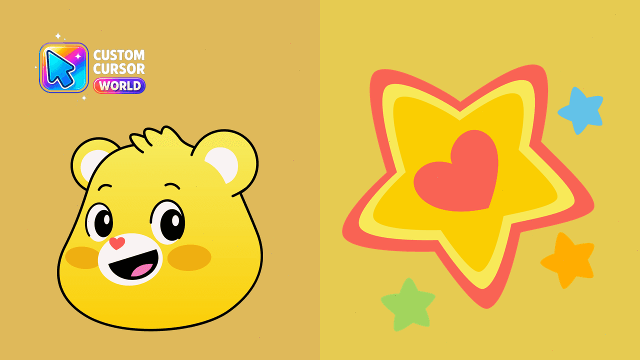 Прев'ю курсор-паку: Custom Superstar Bear Cursor Pack for Mouse & Pointer