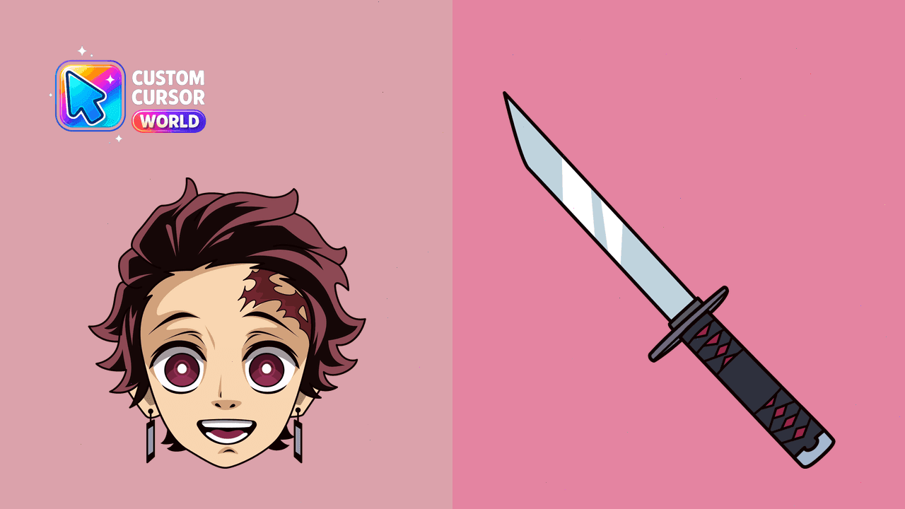 Прев'ю курсор-паку: Tanjiro Custom Cursor Pack