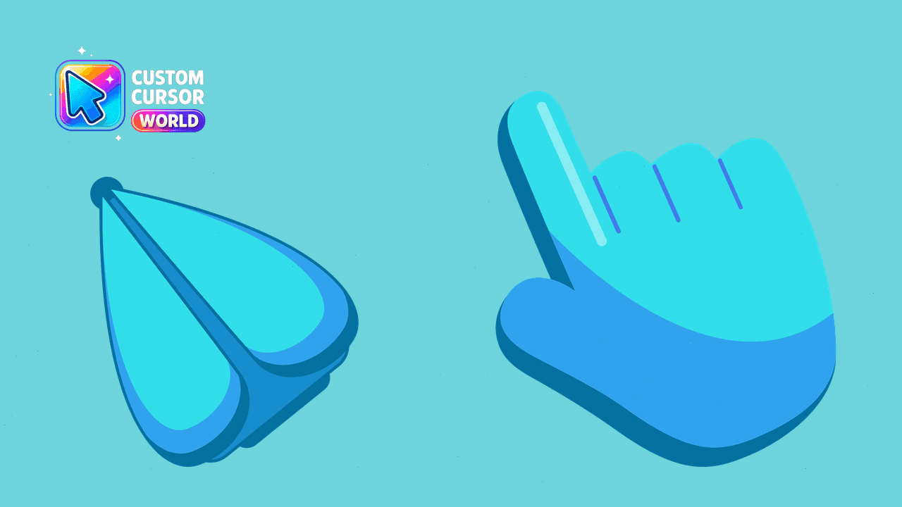 Прев'ю курсор-паку: Blue Bug Custom Cursor Pack for Chrome and Edge