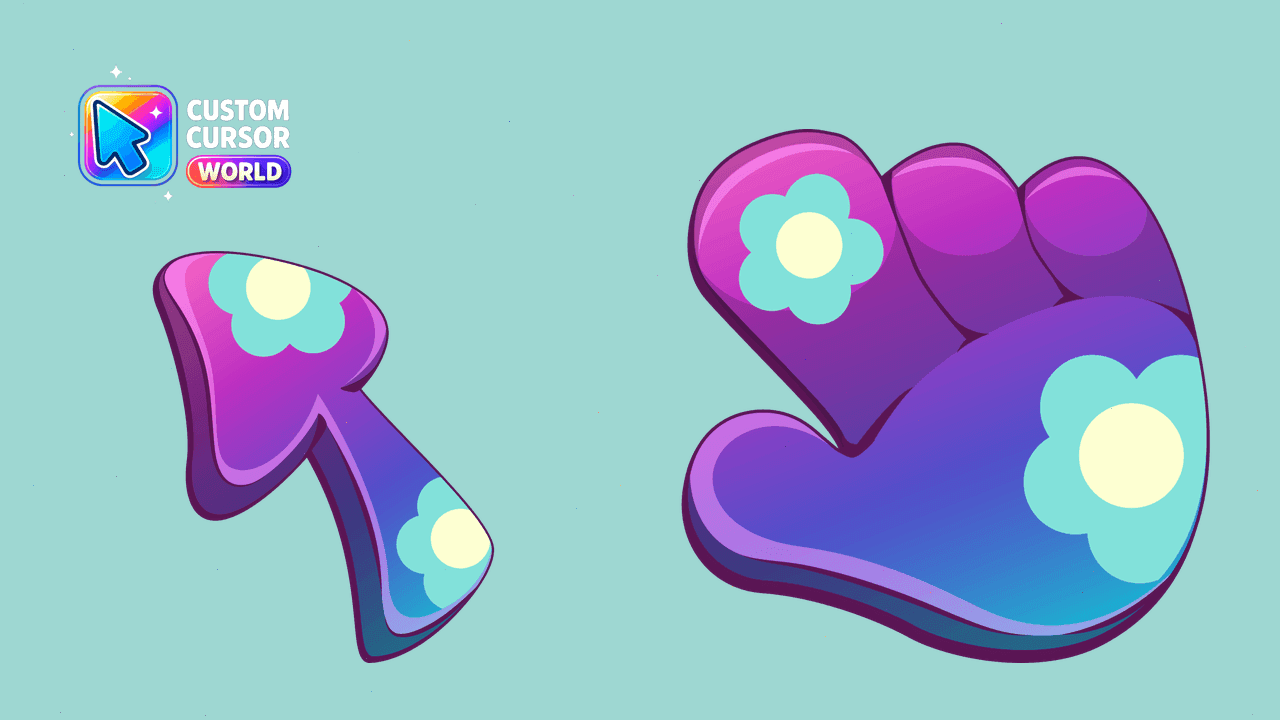 Прев'ю курсор-паку: Floristic Cute Custom Mouse Cursor Pack