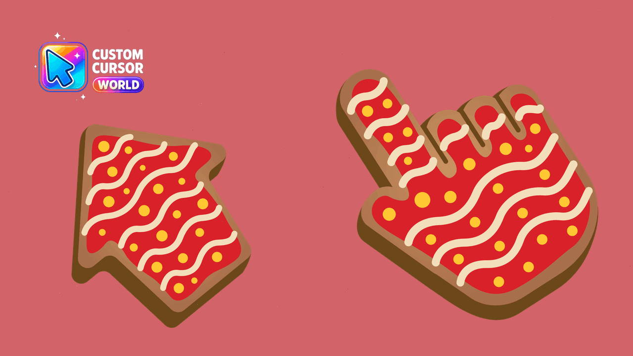 Прев'ю курсор-паку: Gingerbread Custom Cursor Pack for Chrome and Edge