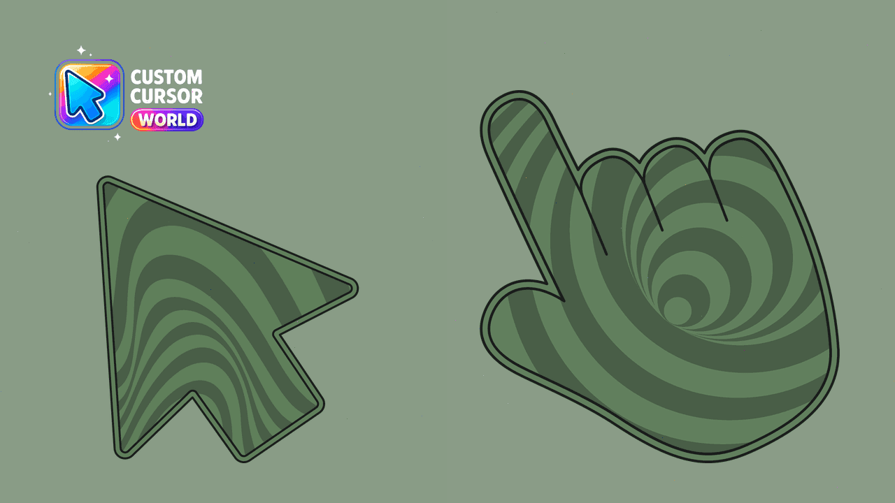 Прев'ю курсор-паку: Enchanted Cursor Pack - The Green Illusion for Chrome & Edge