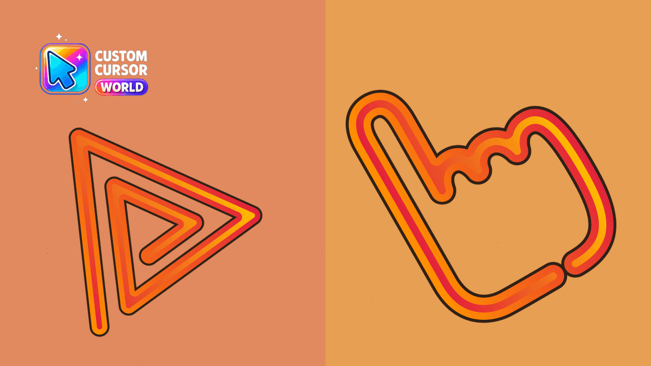 Прев'ю курсор-паку: Custom Cursor Pack - The Orange Line Essentials