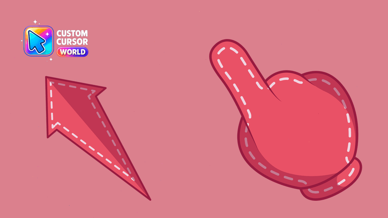 Прев'ю курсор-паку: Dynamic Red Seam Cursor Pack