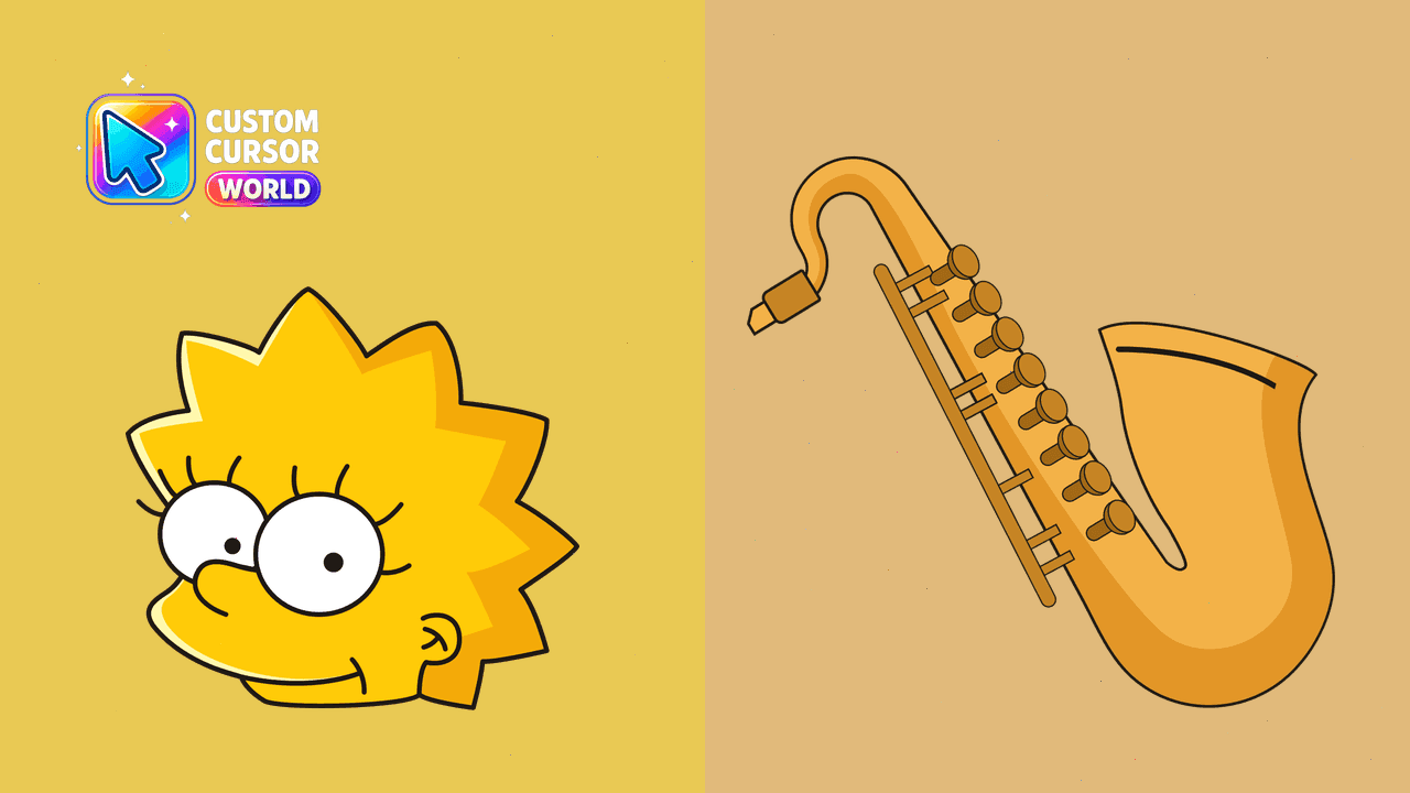 Прев'ю курсор-паку: Lisa Simpson Custom Cursor Pack for Browser
