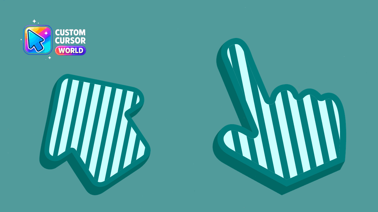 Прев'ю курсор-паку: Stylish Cursor Pack - Striped Arrow