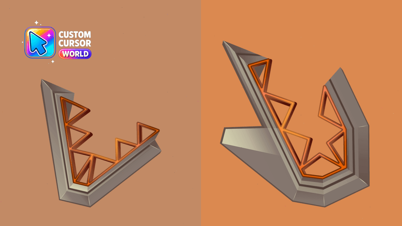 Прев'ю курсор-паку: The Toothy Cursor Pack - Modern Custom Pointers for Chrome &