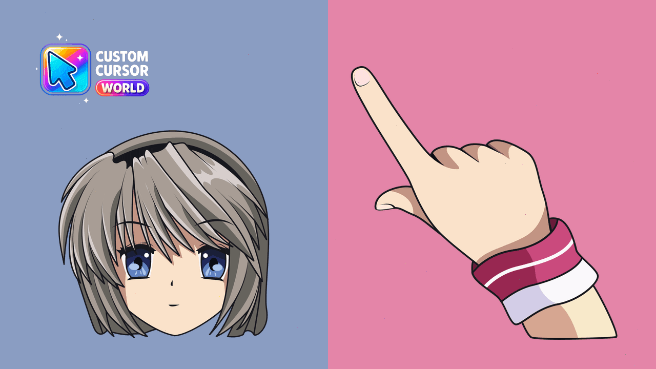 Прев'ю курсор-паку: Elegant Tomoyo Sakagami Cursor Pack for Browsers