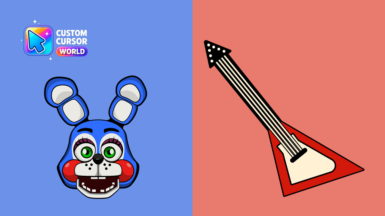 Прев'ю курсор-паку: Custom Cursor Pack - Toy Bonnie Animatronic
