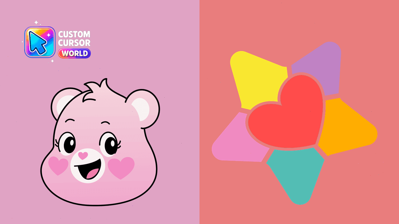 Прев'ю курсор-паку: True Heart Bear Custom Cursor Pack