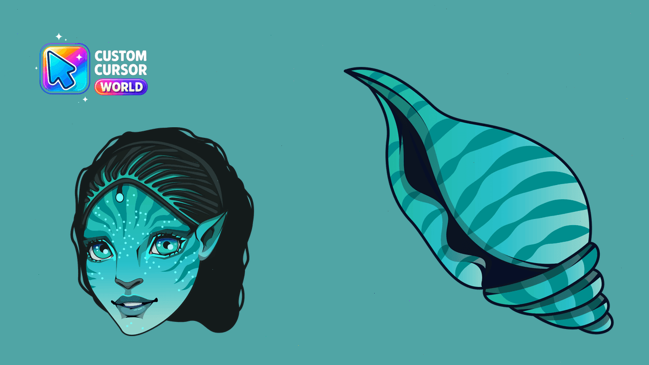 Прев'ю курсор-паку: Reya Custom Cursor Pack for Avatar Way of Water