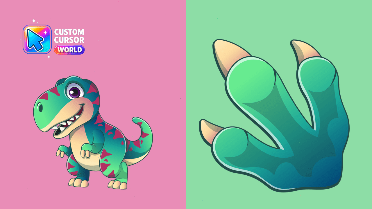 Прев'ю курсор-паку: Tyrannosaurus Custom Cursor Pack for Chrome