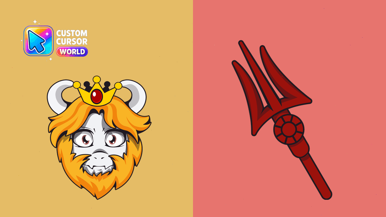 Прев'ю курсор-паку: Undertale Asgore Dreemurr Custom Cursor Pack