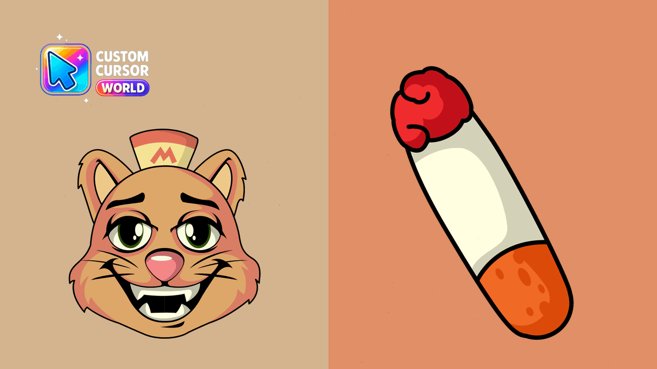 Прев'ю курсор-паку: Undertale Burgerpants Custom Cursor Pack