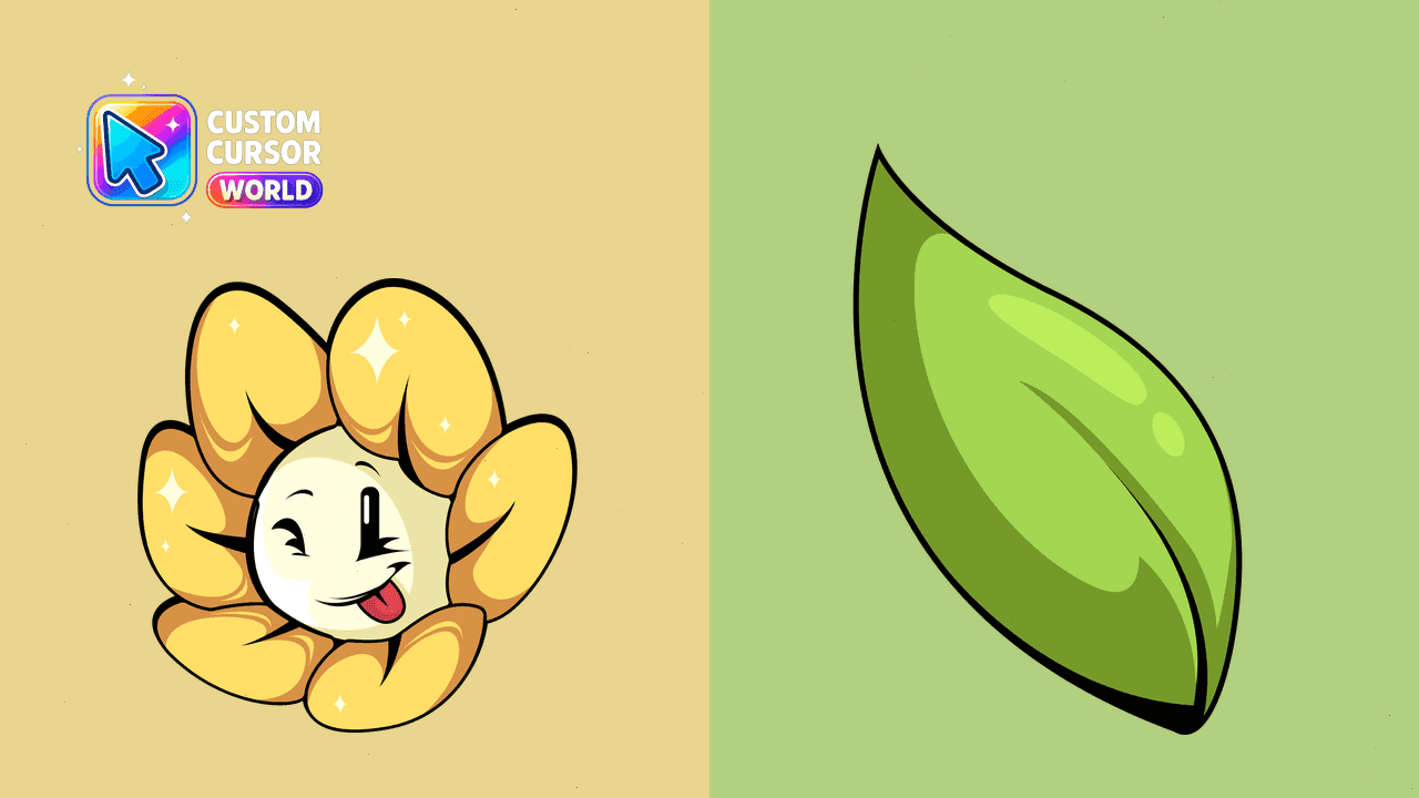 Прев'ю курсор-паку: Flowey Custom Cursor Pack