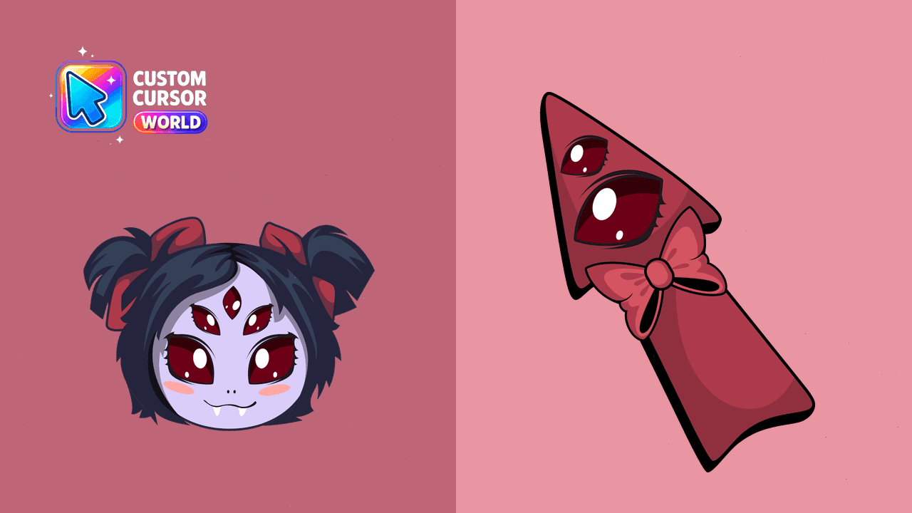 Прев'ю курсор-паку: Muffet Custom Cursor Pack - Undertale Edition