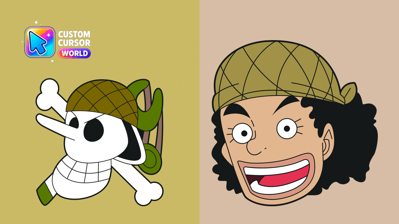 Прев'ю курсор-паку: Usopp Skull-and-Crossbones Cursor Pack