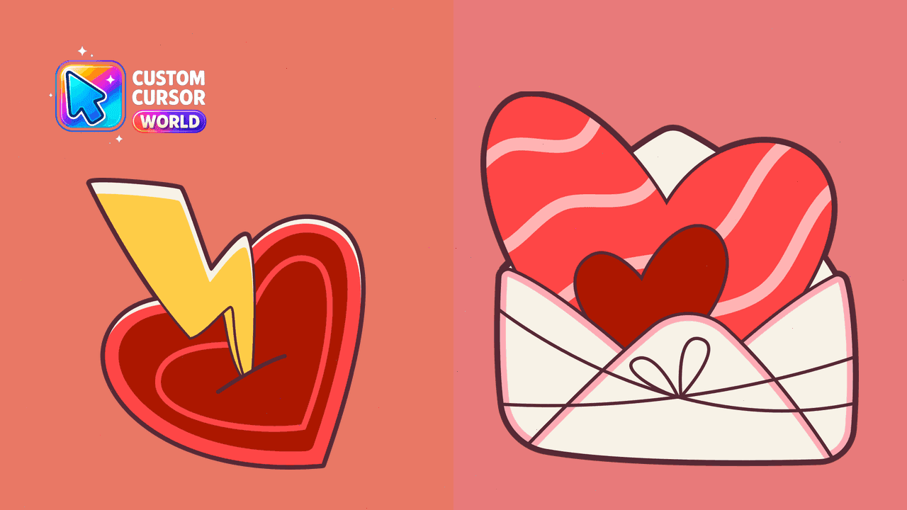 Прев'ю курсор-паку: Heartfelt Cursor Pack for Love Seekers