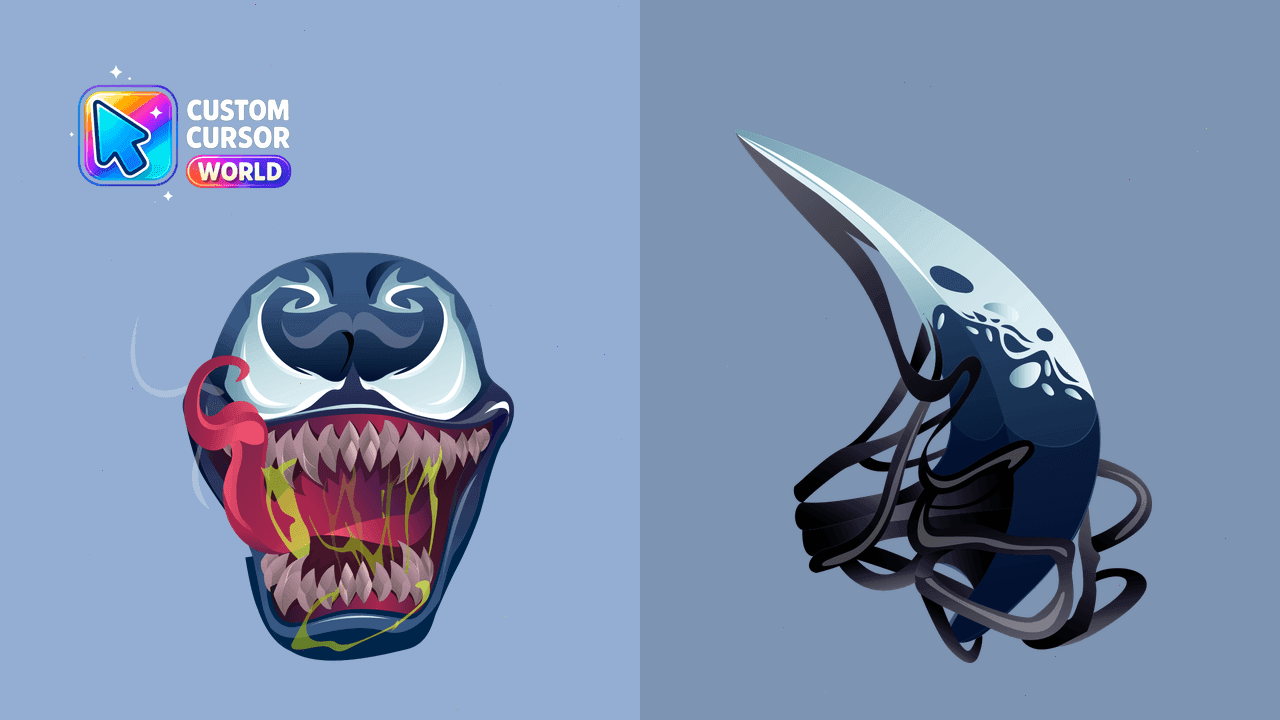 Прев'ю курсор-паку: Venom Custom Cursor Pack for Chrome & Edge