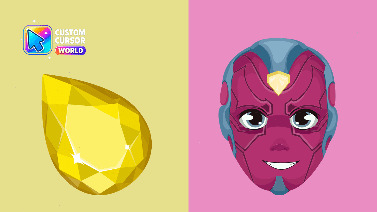 Прев'ю курсор-паку: Vision Cursor Pack - Marvel-Inspired Custom Cursors