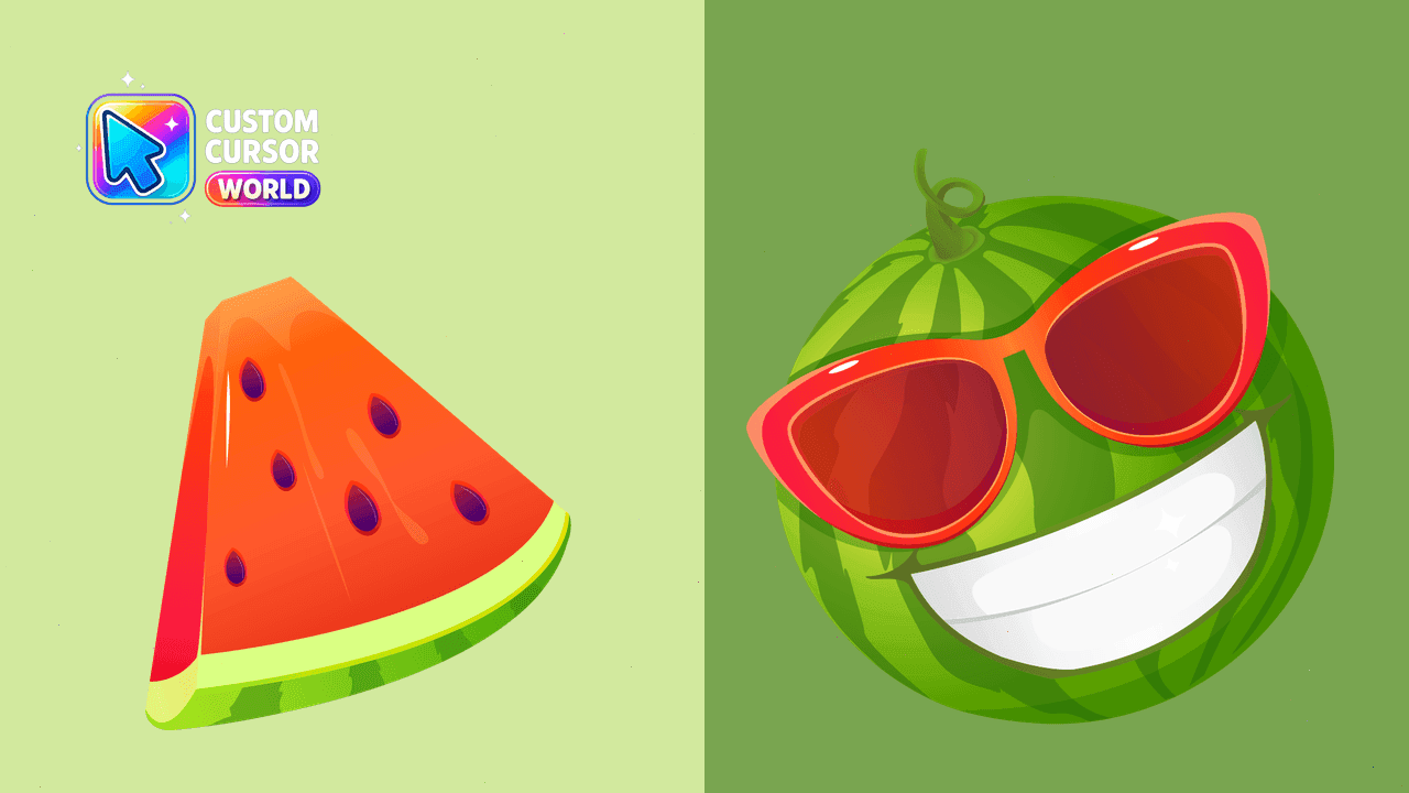 Прев'ю курсор-паку: Watermelon Custom Cursor Pack