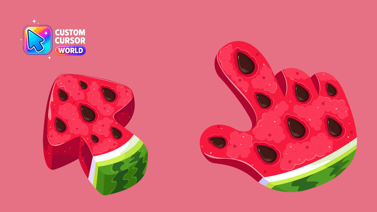 Прев'ю курсор-паку: Custom Watermelon Cursor Pack