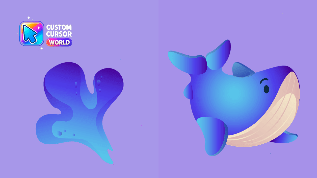 Прев'ю курсор-паку: Whale Cursor Pack