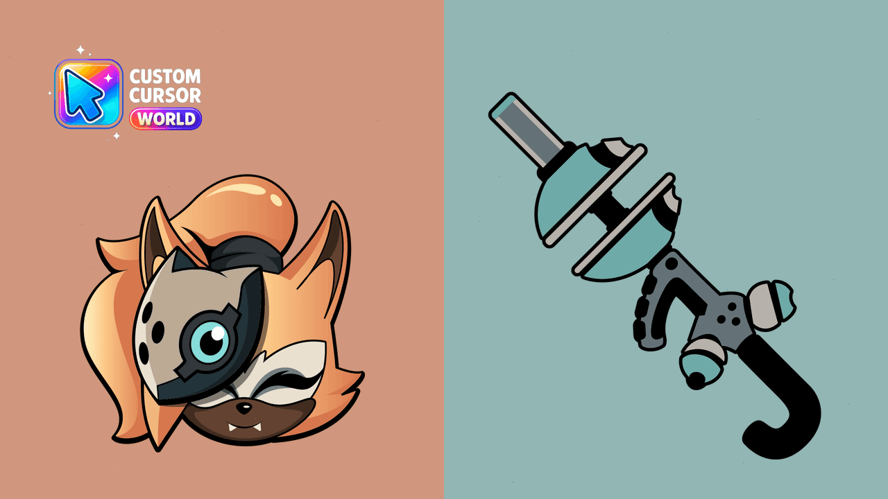Прев'ю курсор-паку: Whisper the Wolf Custom Cursor Pack for Chrome