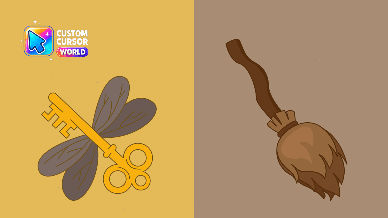 Прев'ю курсор-паку: Enchanted Cursor Pack - Winged Keys Collection