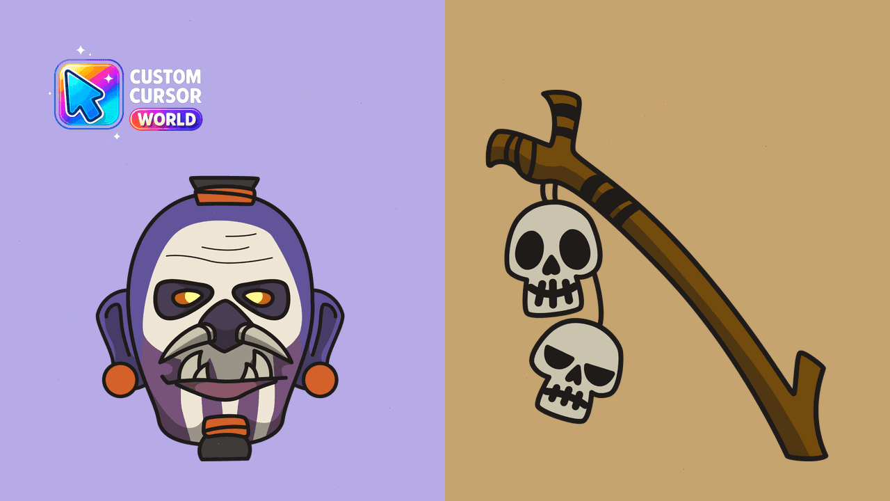 Прев'ю курсор-паку: Witch Doctor Cursor Pack for Chrome and Edge