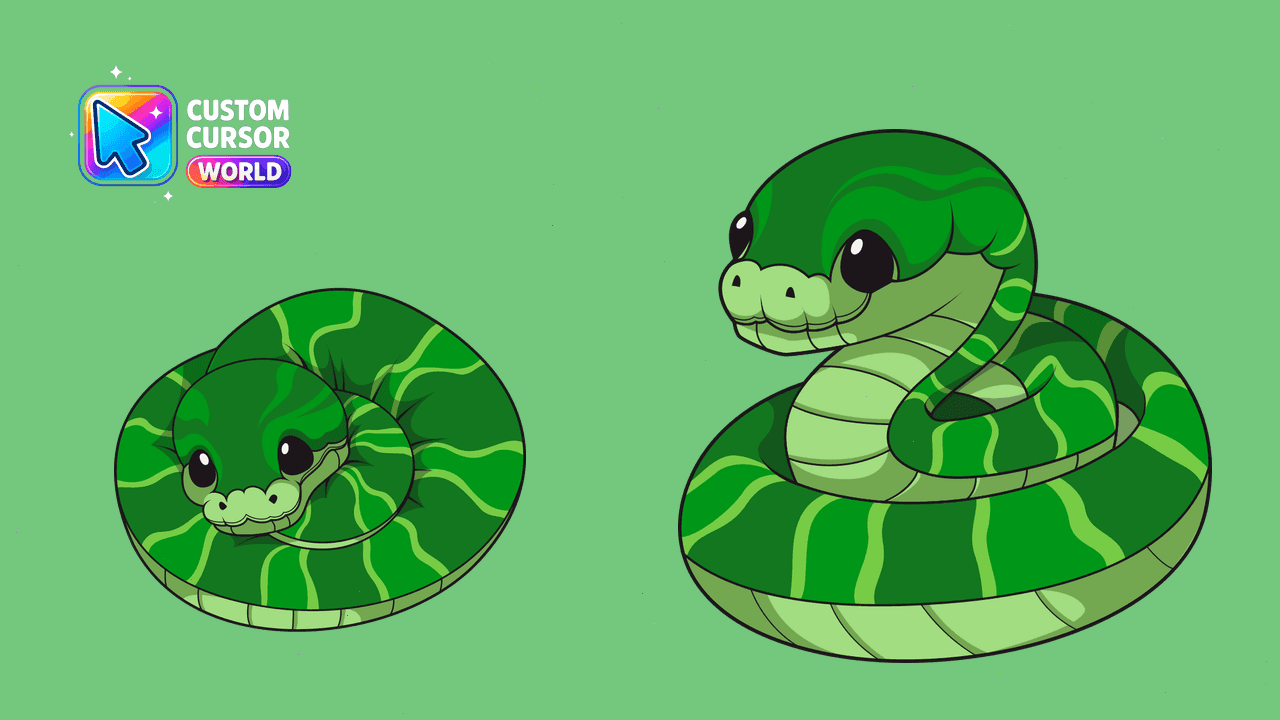 Прев'ю курсор-паку: Wood Snake Custom Cursor Pack