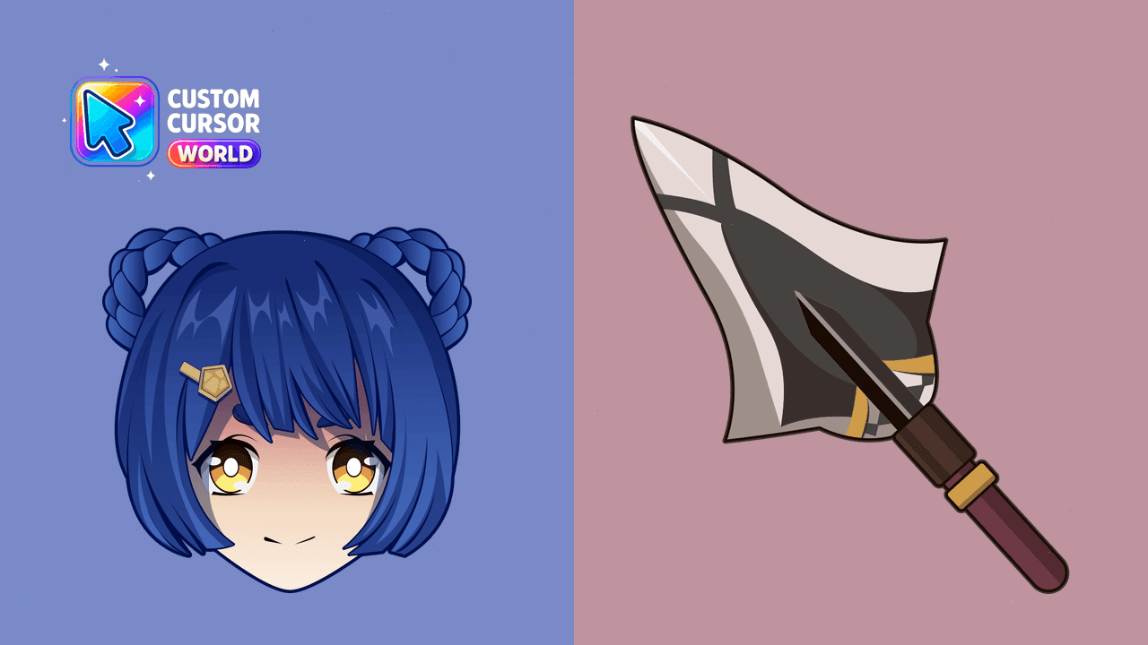 Прев'ю курсор-паку: Xiangling Custom Cursor Pack for Genshin Impact - Support & 