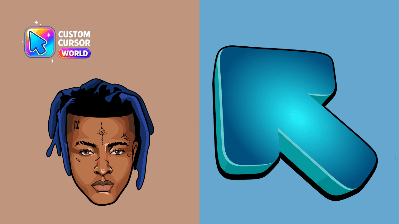 Прев'ю курсор-паку: XXXTENTACION Custom Cursor Pack for Chrome