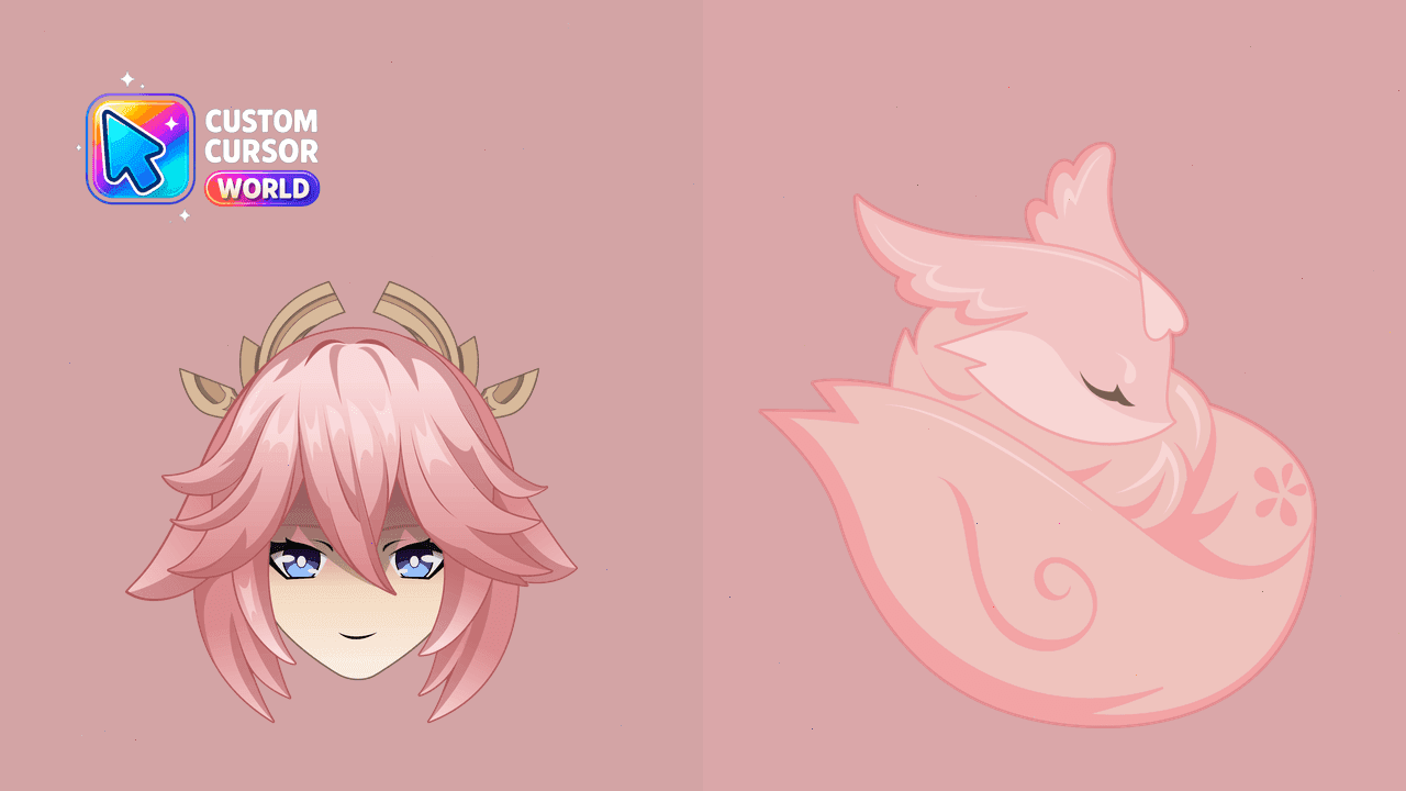 Прев'ю курсор-паку: Yae Miko Custom Cursor Pack