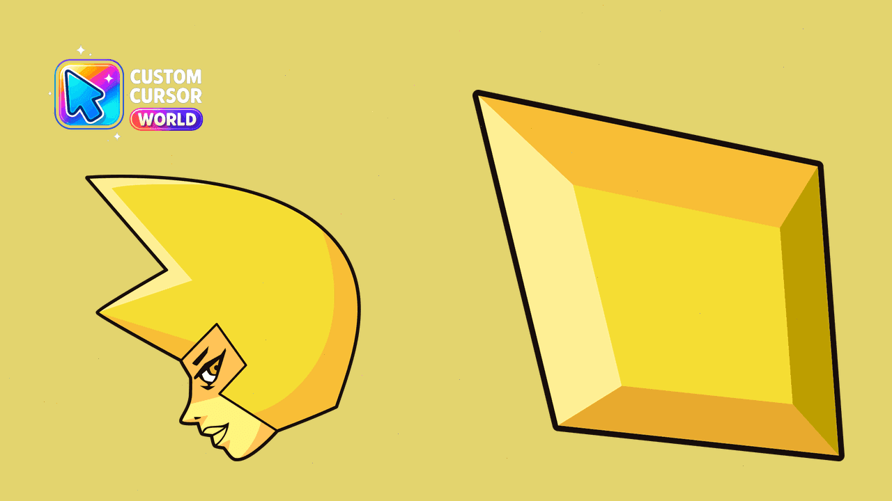 Прев'ю курсор-паку: Yellow Diamond Custom Cursor Pack