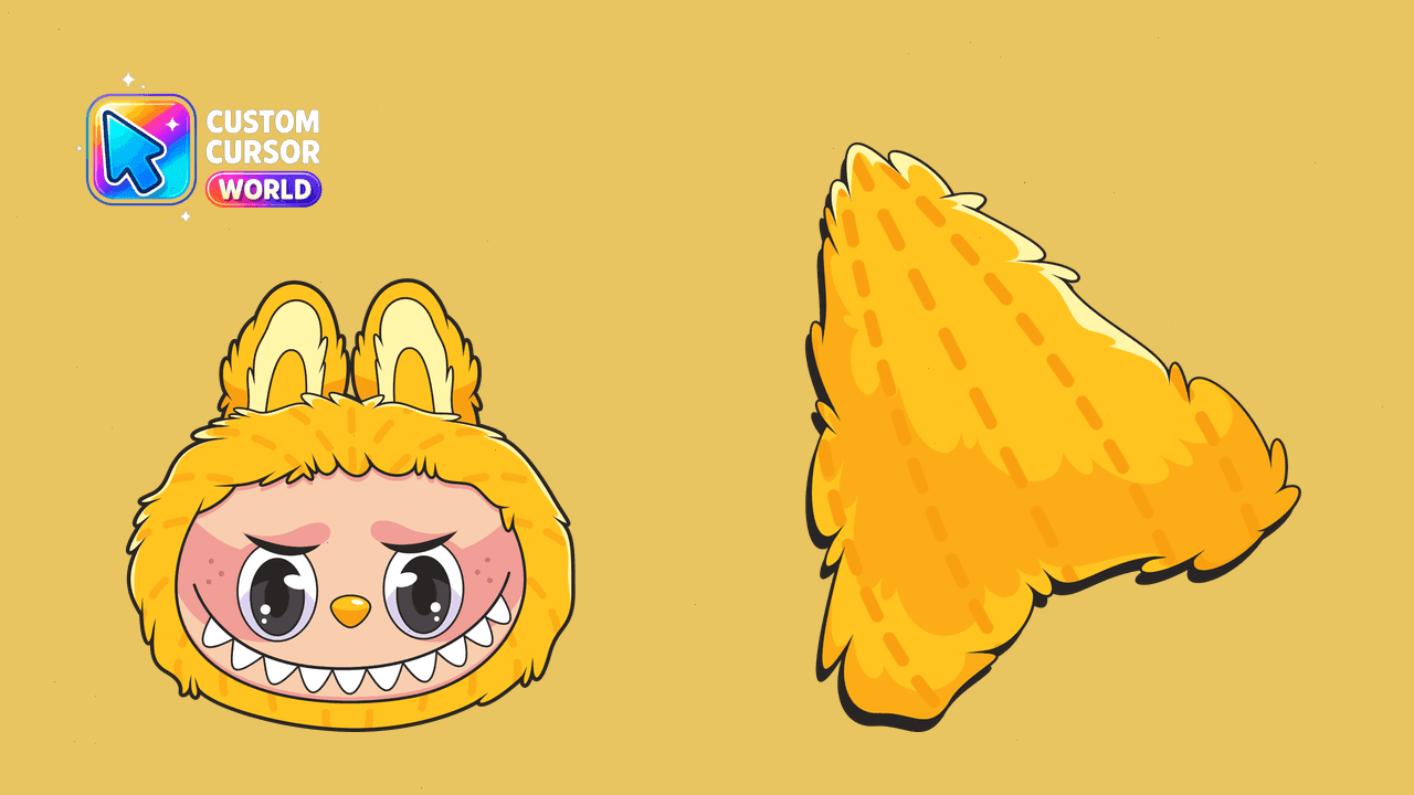 Прев'ю курсор-паку: Custom Cursor Pack Yellow Labubu