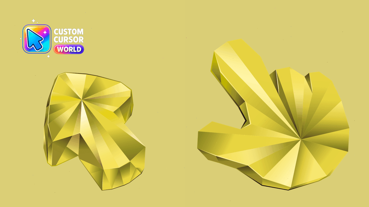 Прев'ю курсор-паку: Yellow Sapphire Custom Cursor Pack