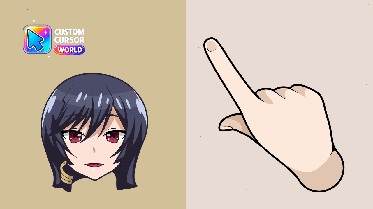 Прев'ю курсор-паку: Yui Kashii Custom Cursor Pack for Browser