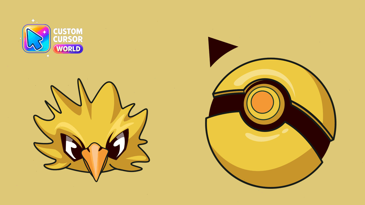 Прев'ю курсор-паку: Zapdos Powerful Cursor Pack for Chrome and Windows