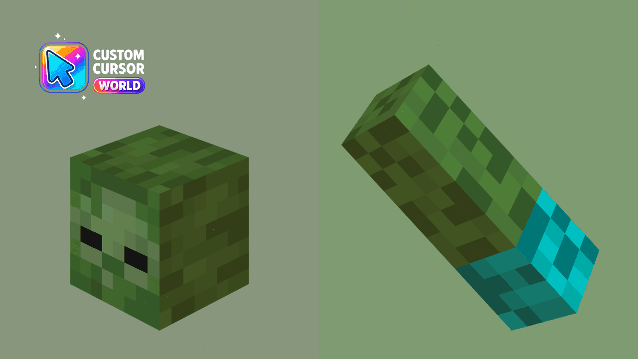 Прев'ю курсор-паку: Zombie Cursor Pack for Minecraft