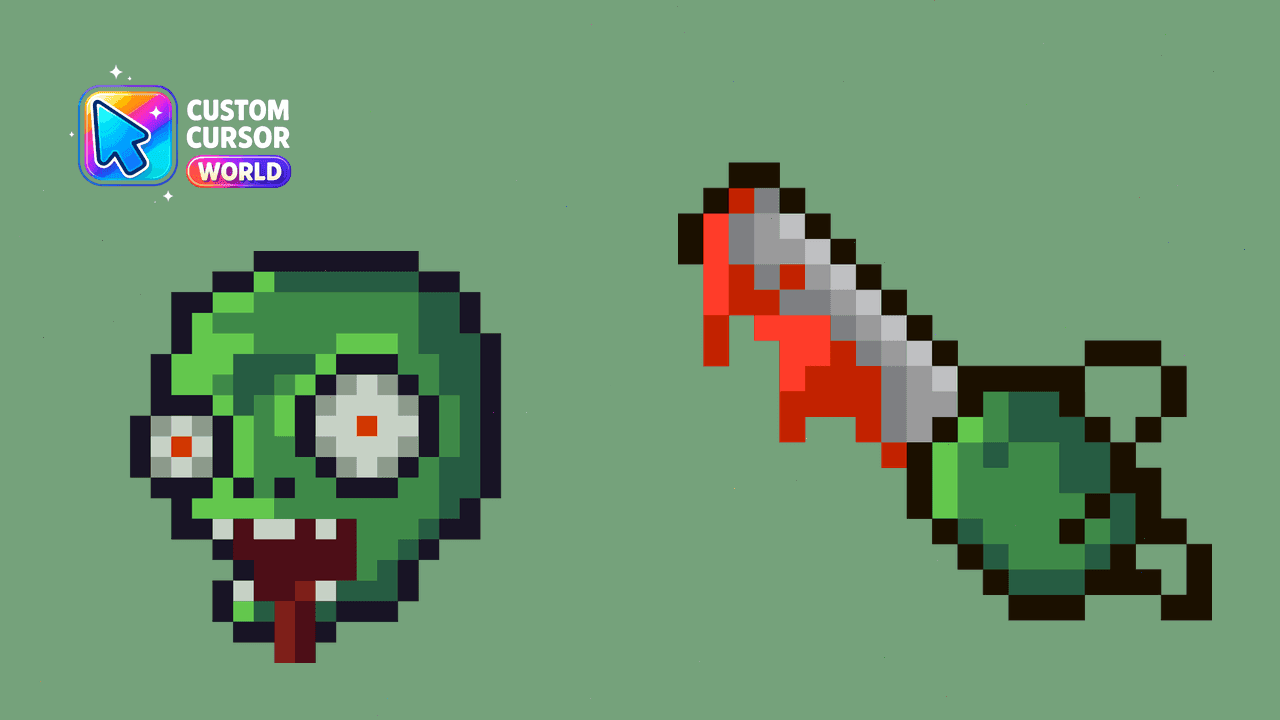 Прев'ю курсор-паку: Zombie Cursor Pack for Halloween