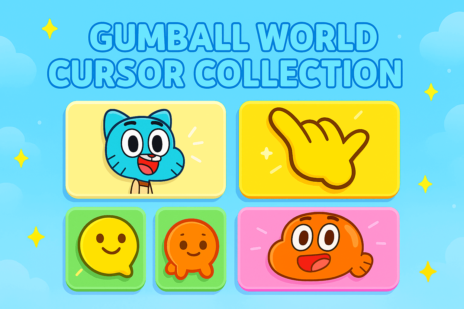 Images for the cursor collection: Gumball World Cursor Collection